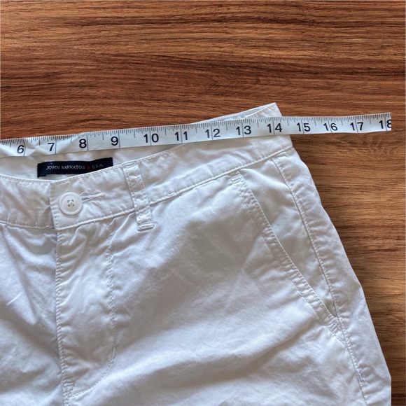 John Varvatos White Cotton Shorts Men’s 28 Menswear Designer Summer Luxury - Picture 6 of 7